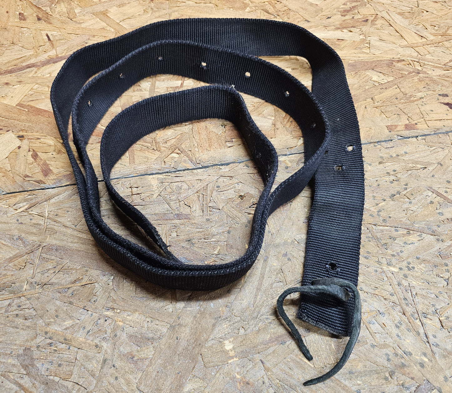Black nylon latigo used
