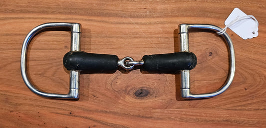 4.5" Rubbermouth D-Ring Snaffle used