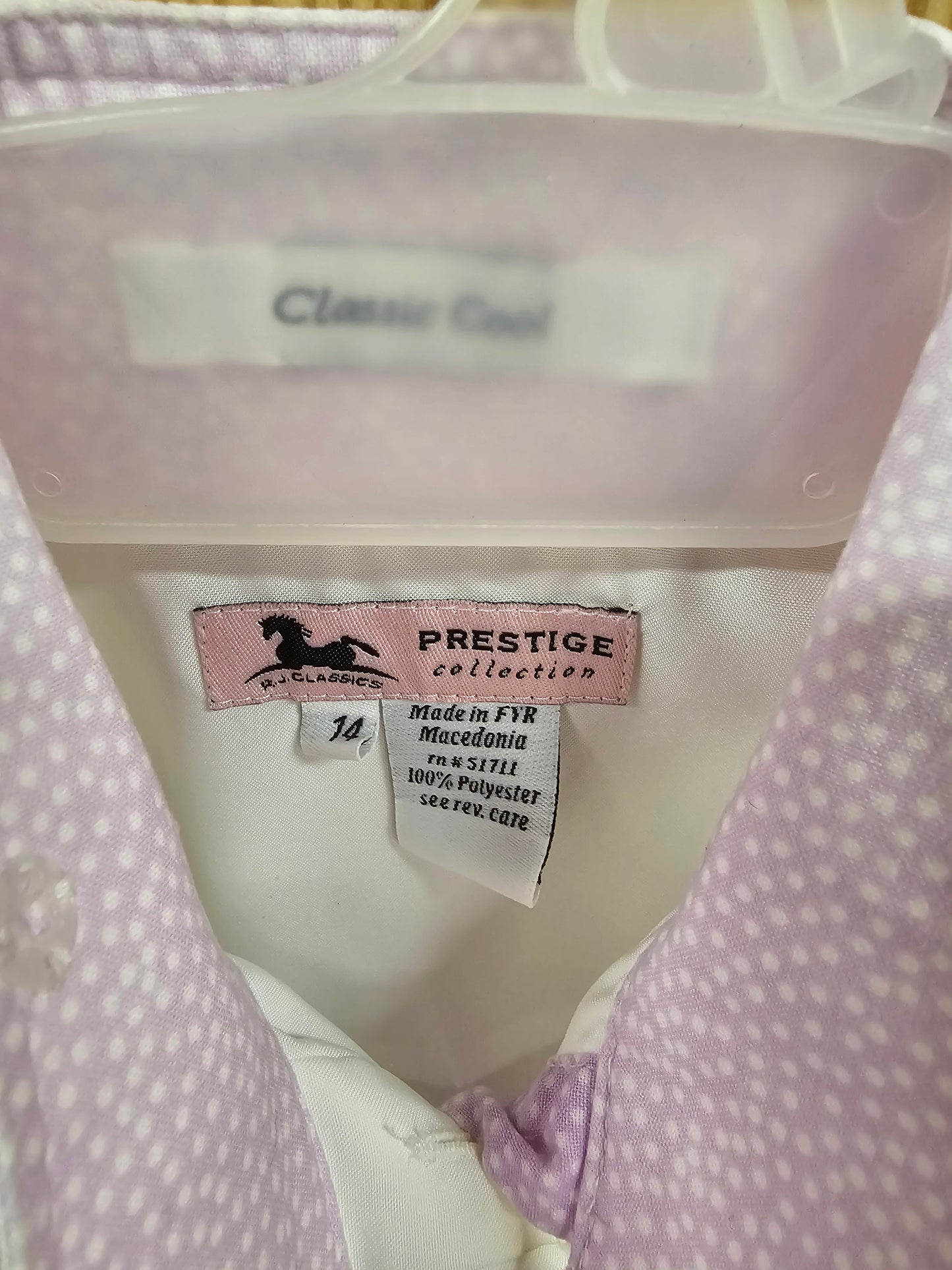 Classic Cool Prestige Youth Show Shirt Sz 14