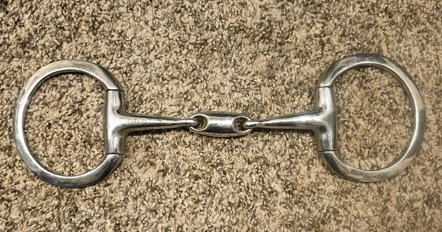 5" Korsteel Eggbutt french link snaffle used