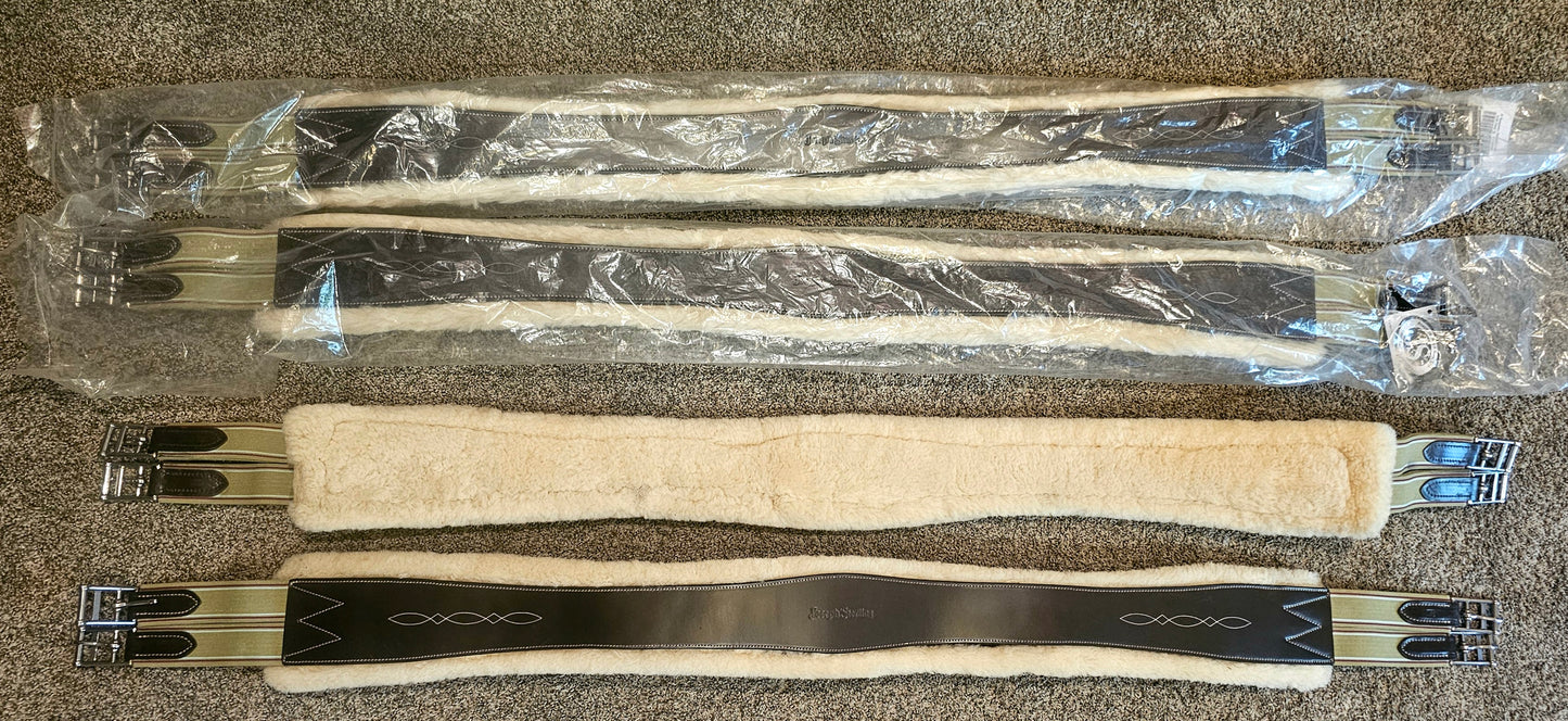 NWT 56" Joseph Sterling Removable Sheepskin Lined English Girth