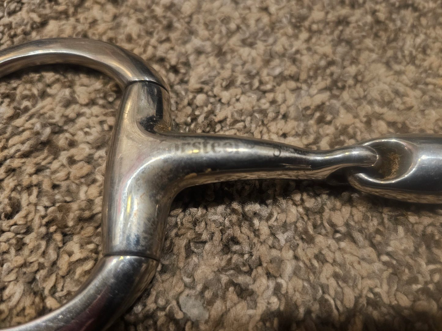 5" Korsteel Eggbutt french link snaffle used