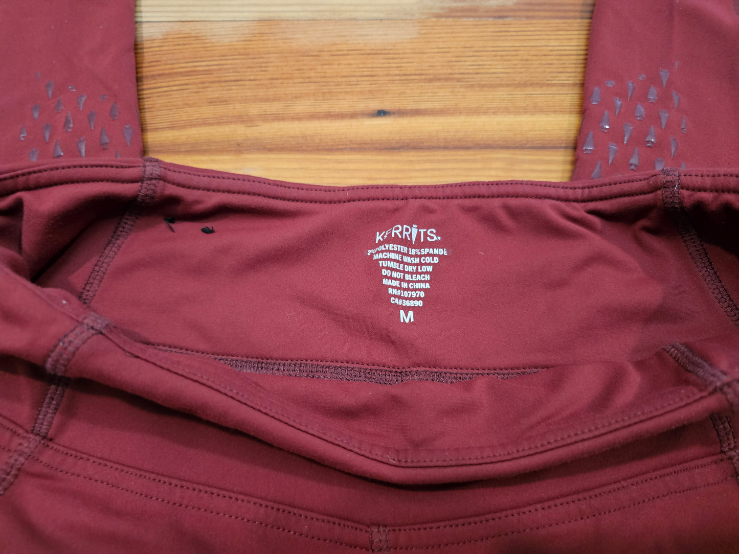 Kerrits Sangria Riding Tights Full Seat Size M
