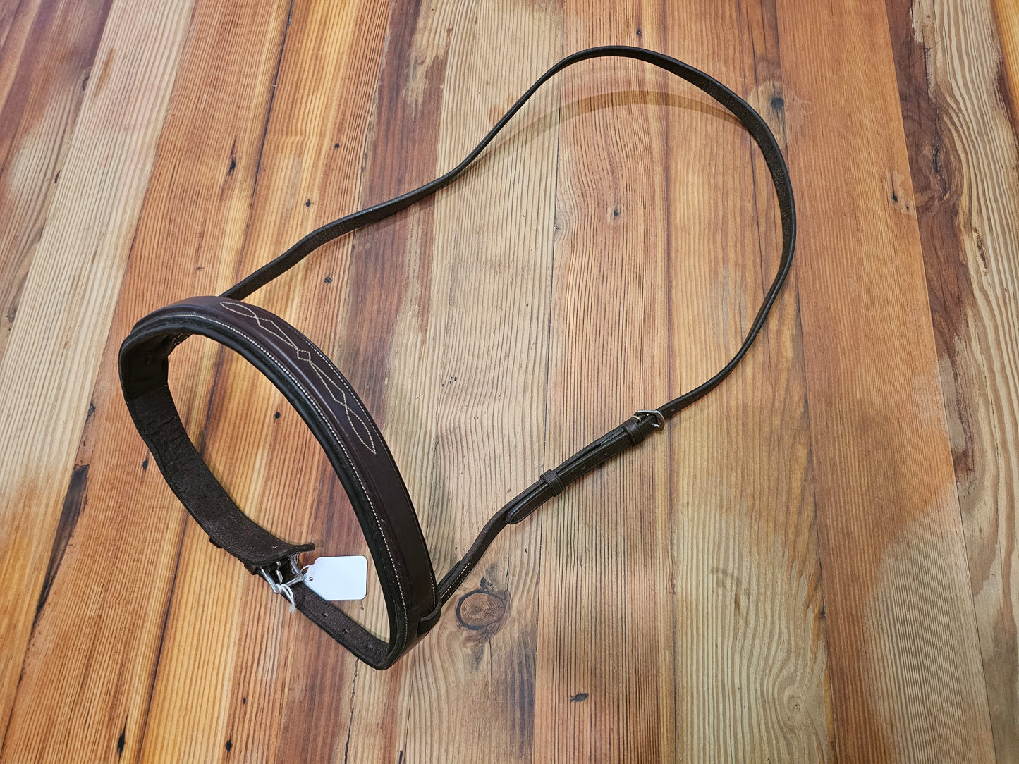 Fancy Stitched Havana Noseband Cavesson like new