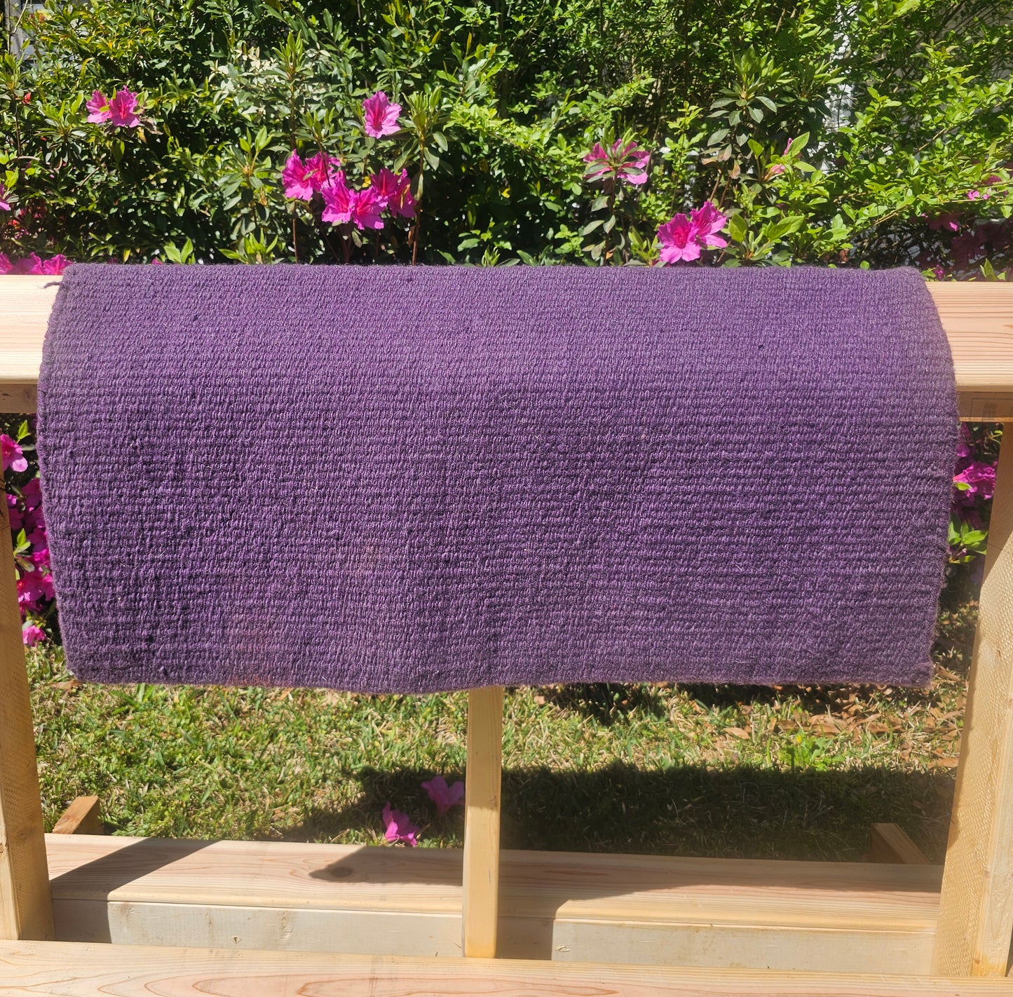 Mayatex purple saddle blanket 34x36
