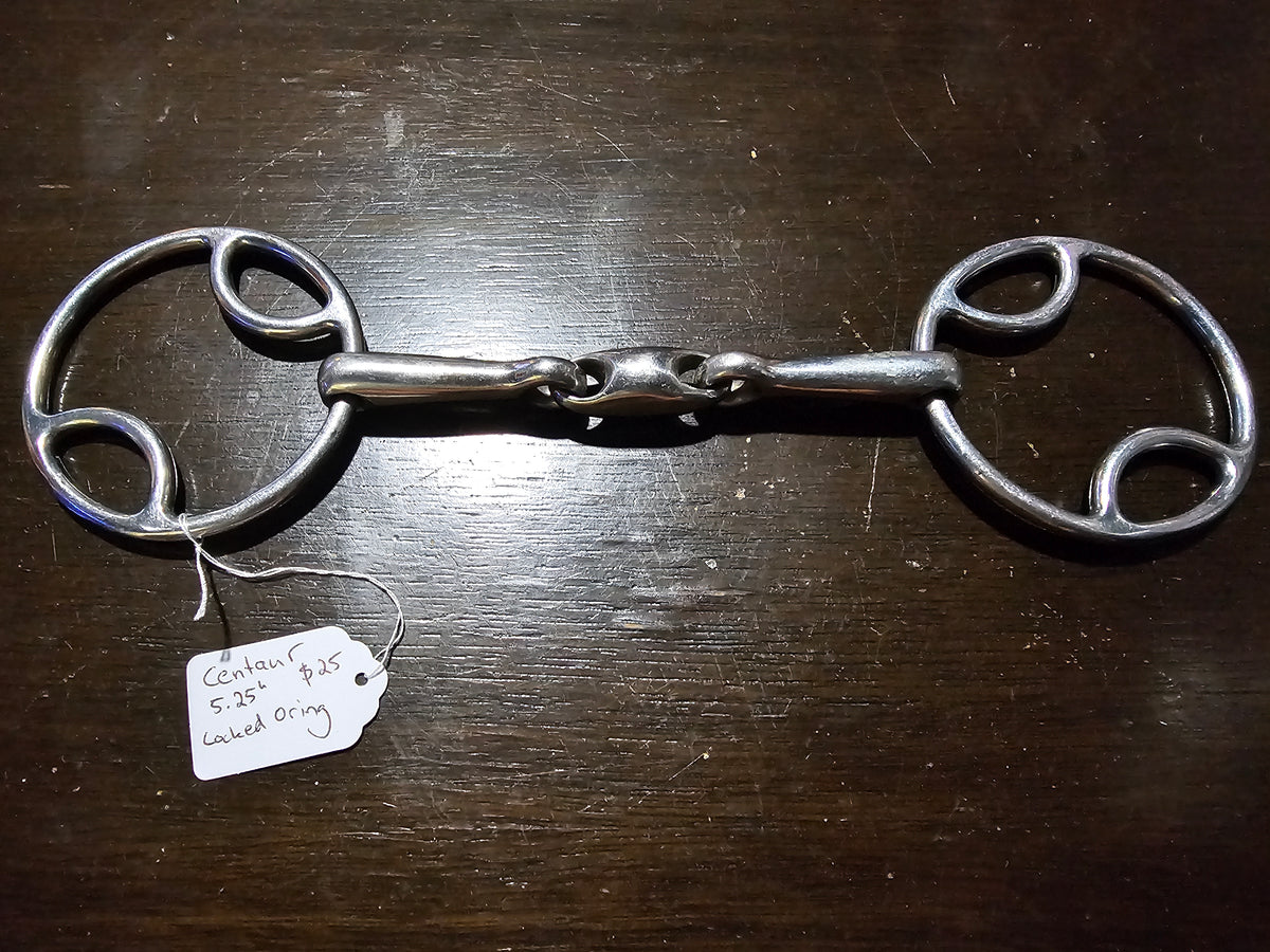 Centaur 5.25" Locked o-ring snaffle