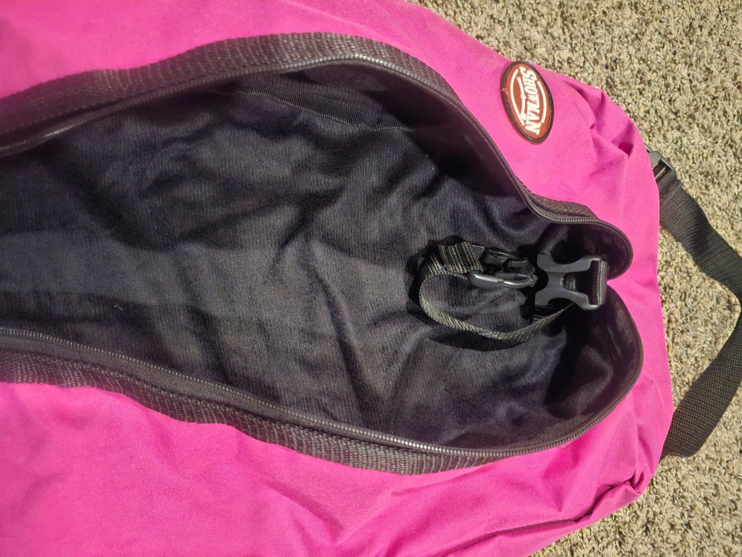 Hot pink bridle bag