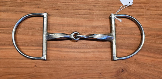 5.25" Korsteel slow twisted D-Ring snaffle