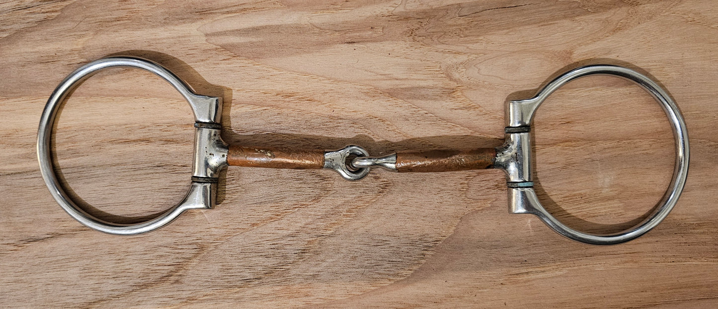 5" Eggbutt Copper Snaffle used