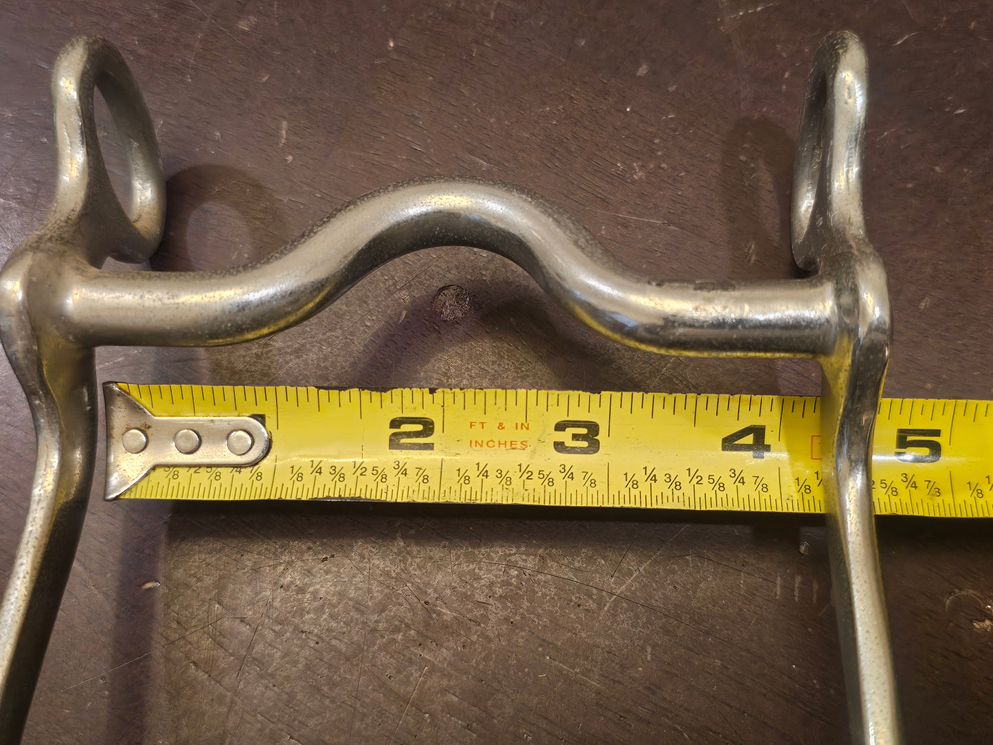 4" gaited curb bit, low port, Pony size