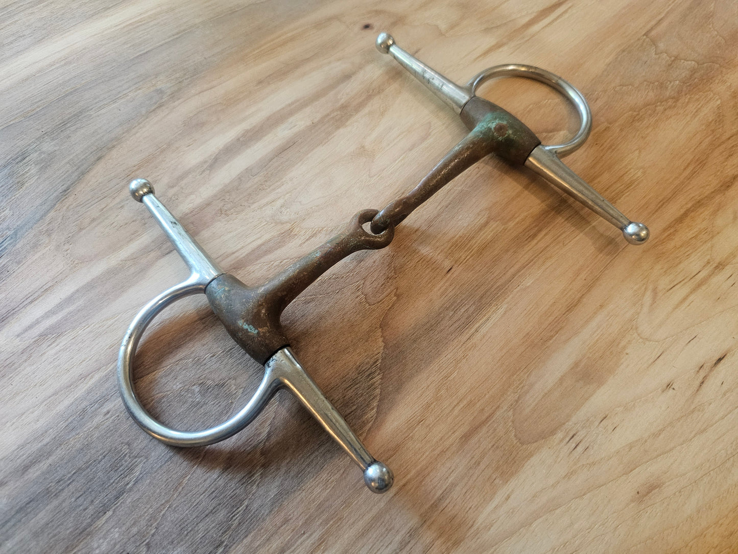 5" Full Cheek Snaffle copper bit used