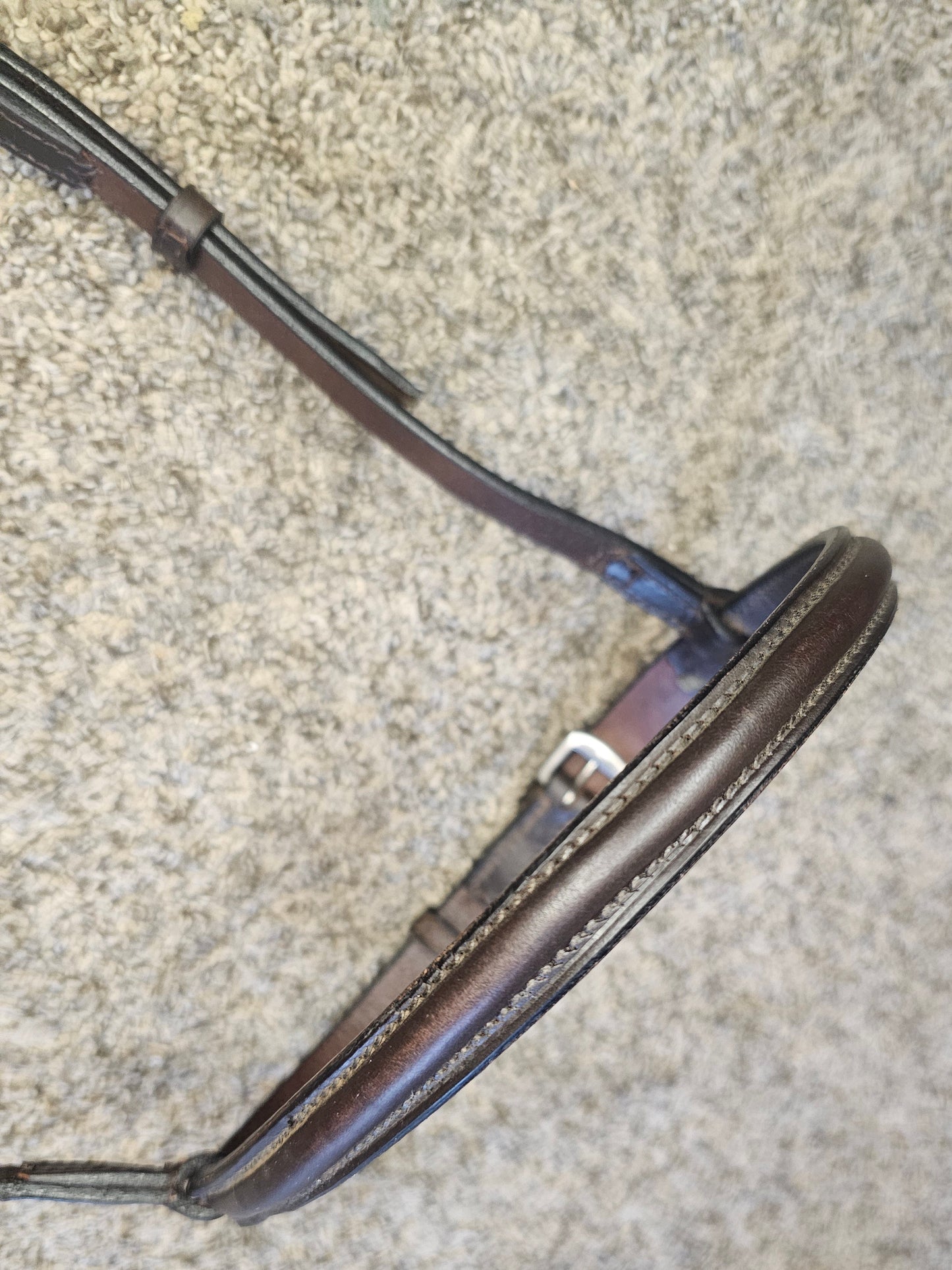 New Warmblood Cavesson Noseband, plain raised