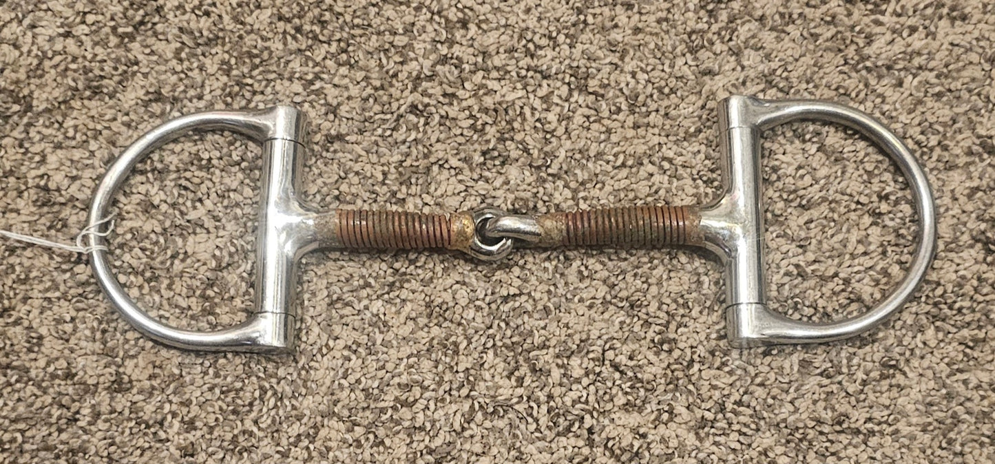 5" D-Ring Copper Snaffle Bit used