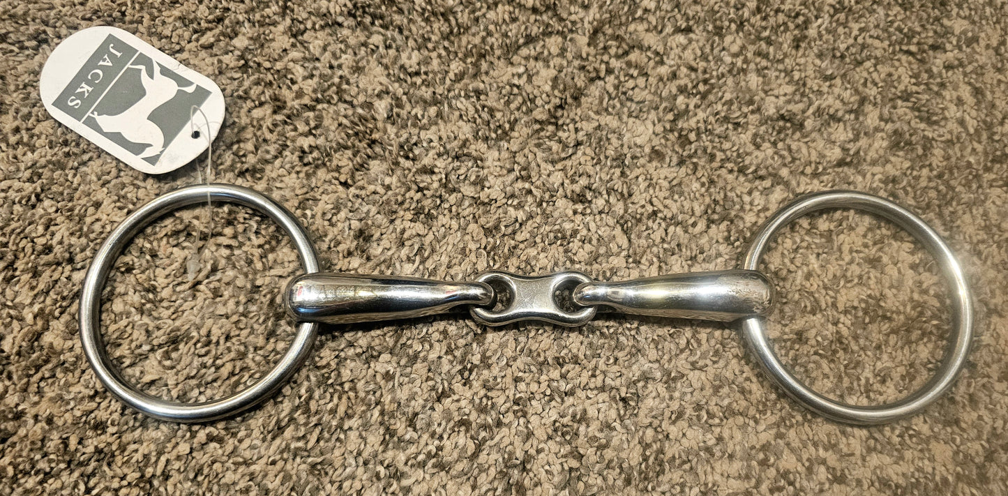 New 5" Jacks loose ring dogbone snaffle