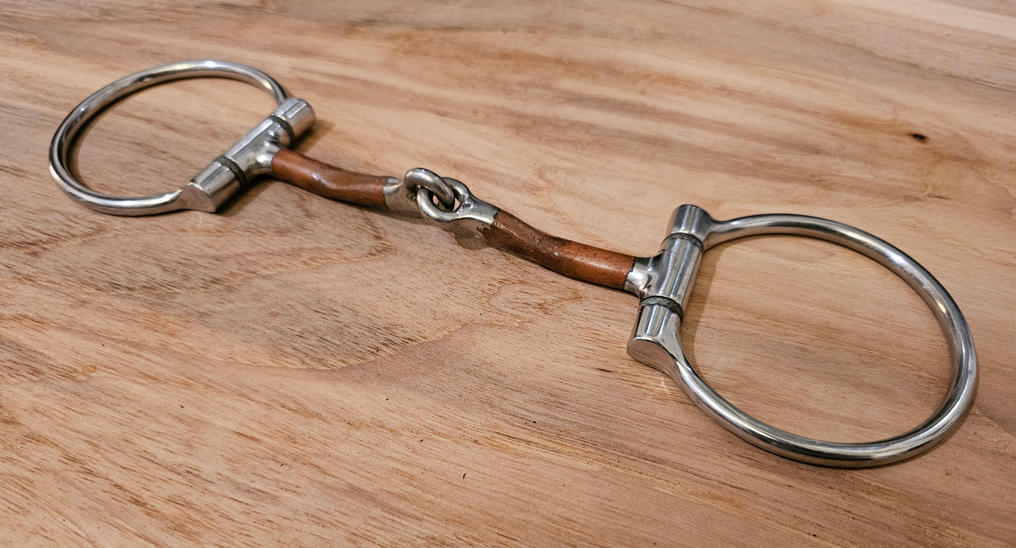 5" Eggbutt Copper Snaffle used