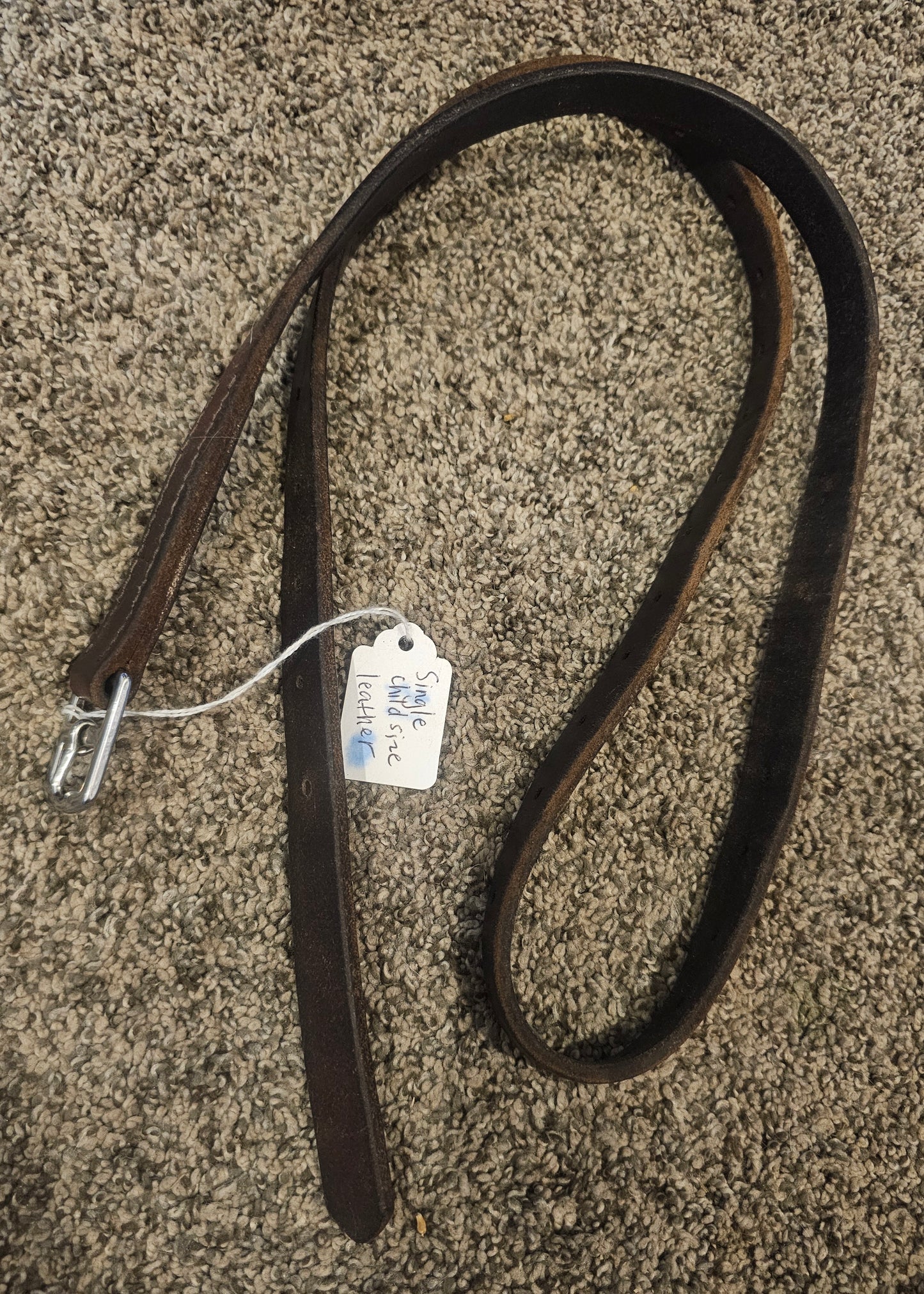 Single child size stirrup leather used