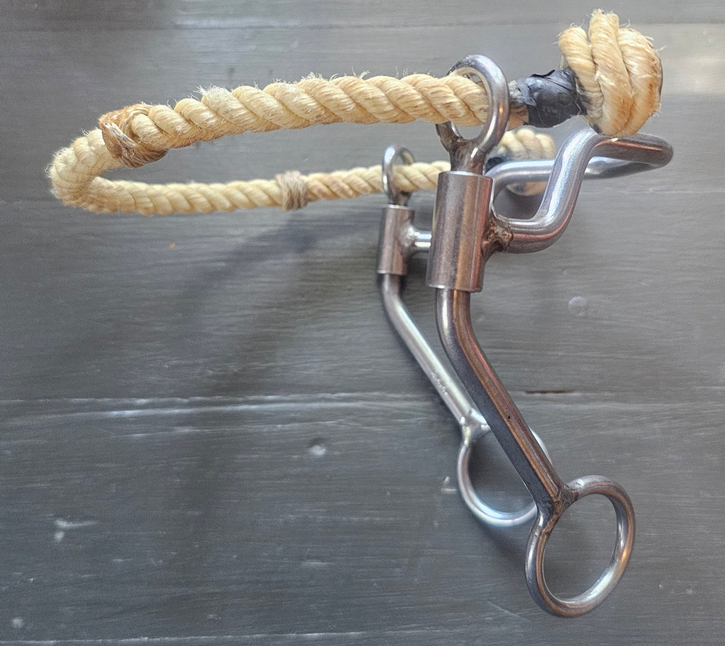 Hackamore rope noseband