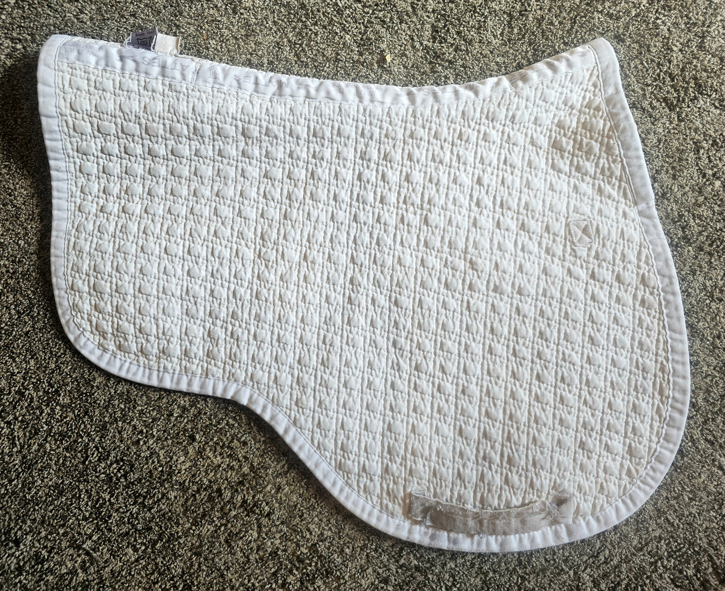 Mattes White AP English Saddle Pad used large
