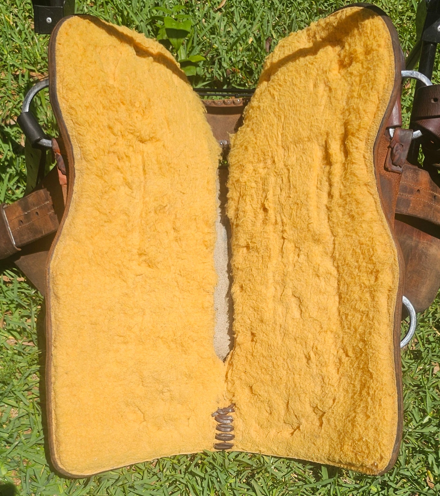 15.5" Cook Saddlery Cutting Saddle with Pencil Roll and Full Rough Out