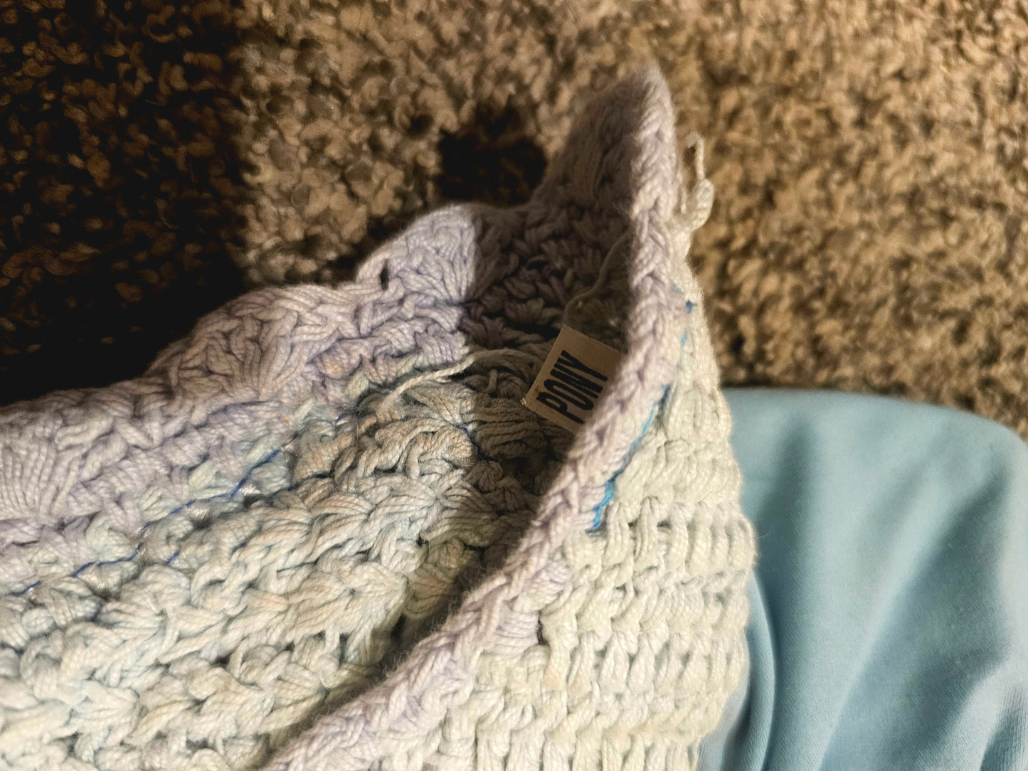 USG Pony sized Ear Bonnet light blue