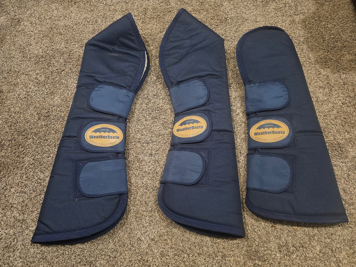 Three New Fleece lined WeatherBeeta Travel Boots Full size