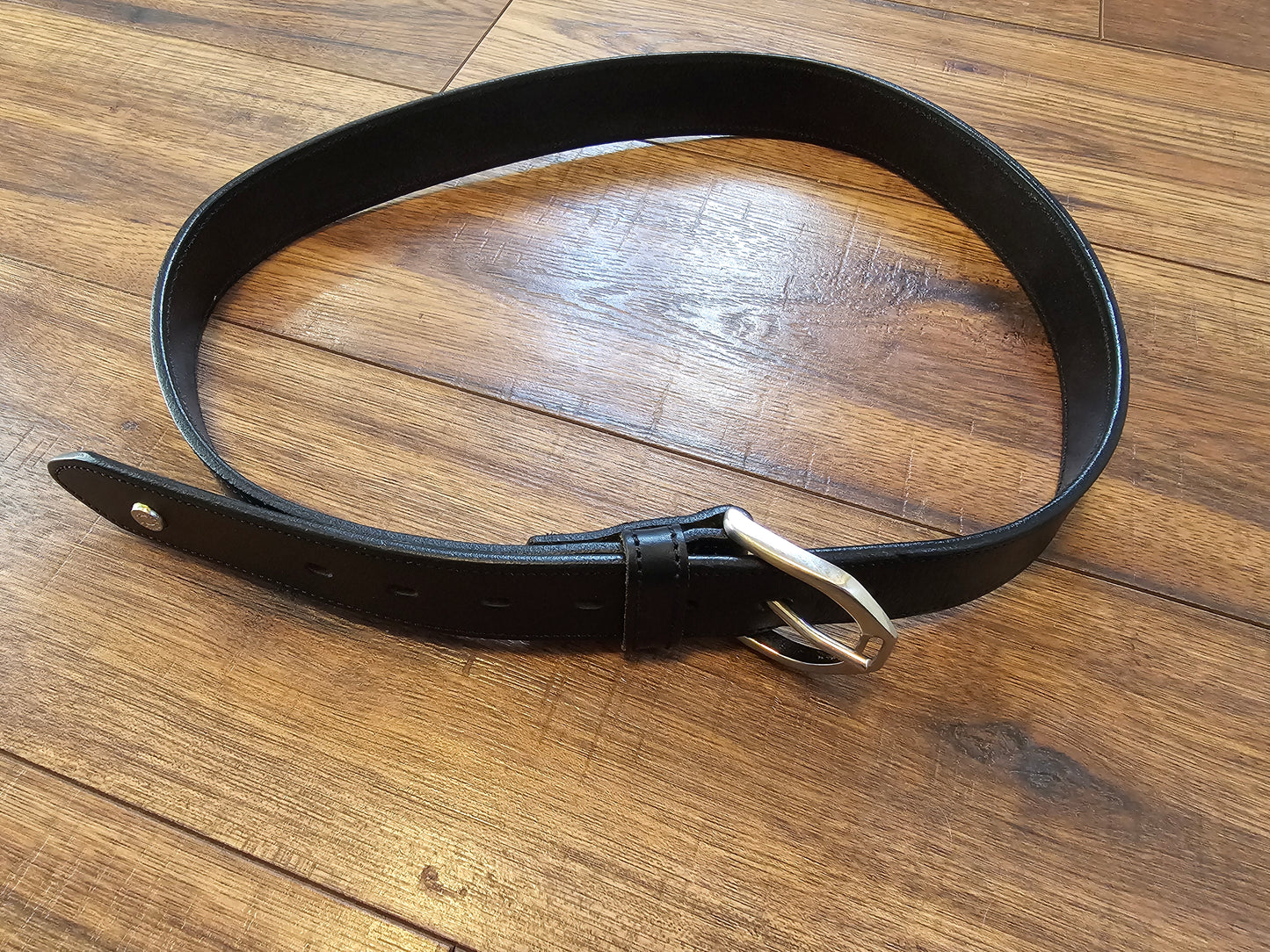 Black Dover Belt plain leather