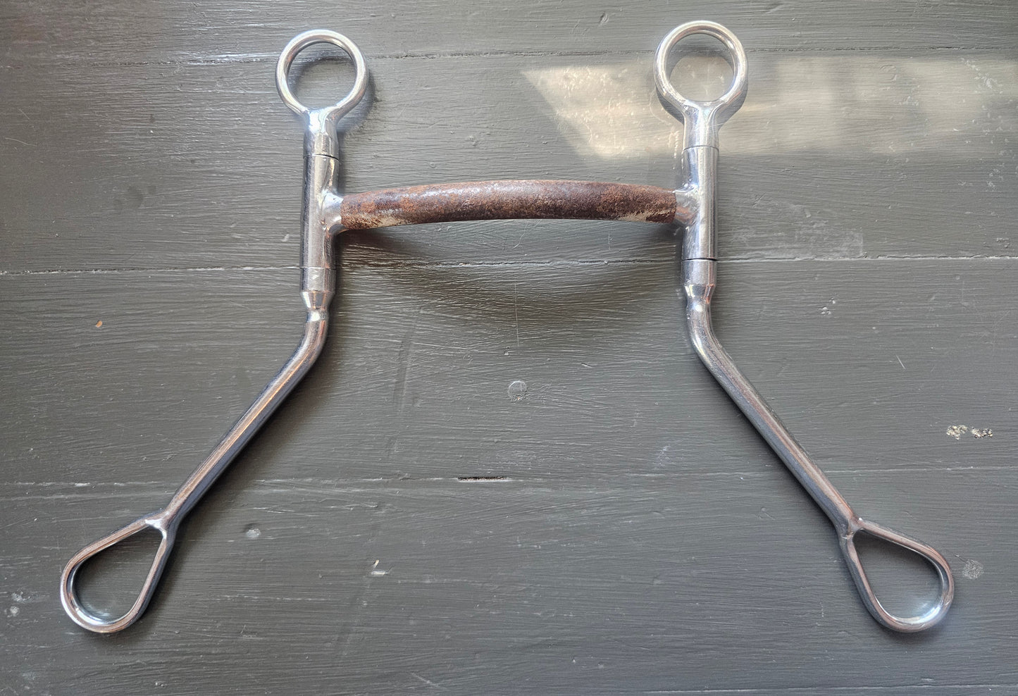 5" Straight Curb bit gaited horse bit