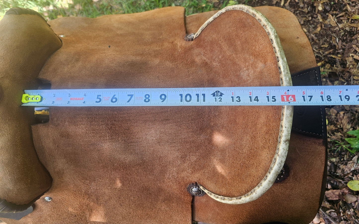 15.5" Cook Saddlery Cutting Saddle with Pencil Roll and Full Rough Out