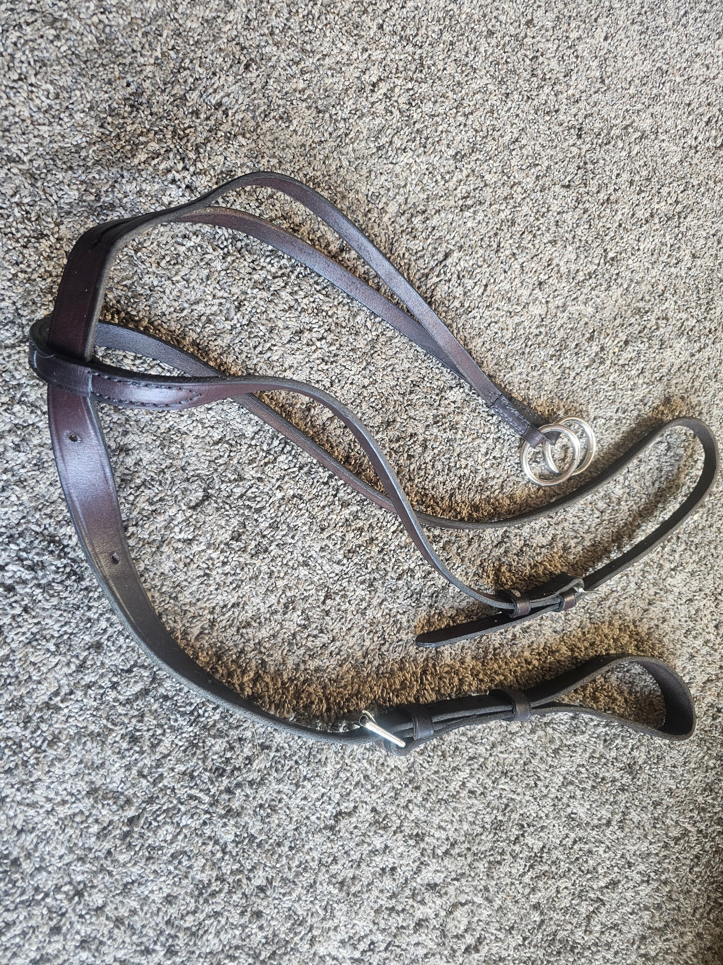 Tory Leather Running Martingale Dark brown