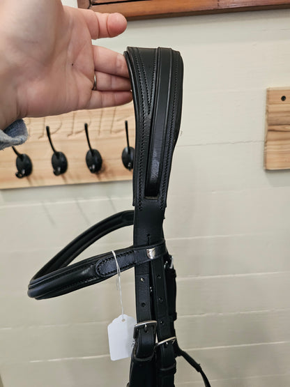Horze Full black leather bridle