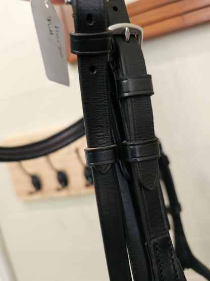 Horze Full black leather bridle