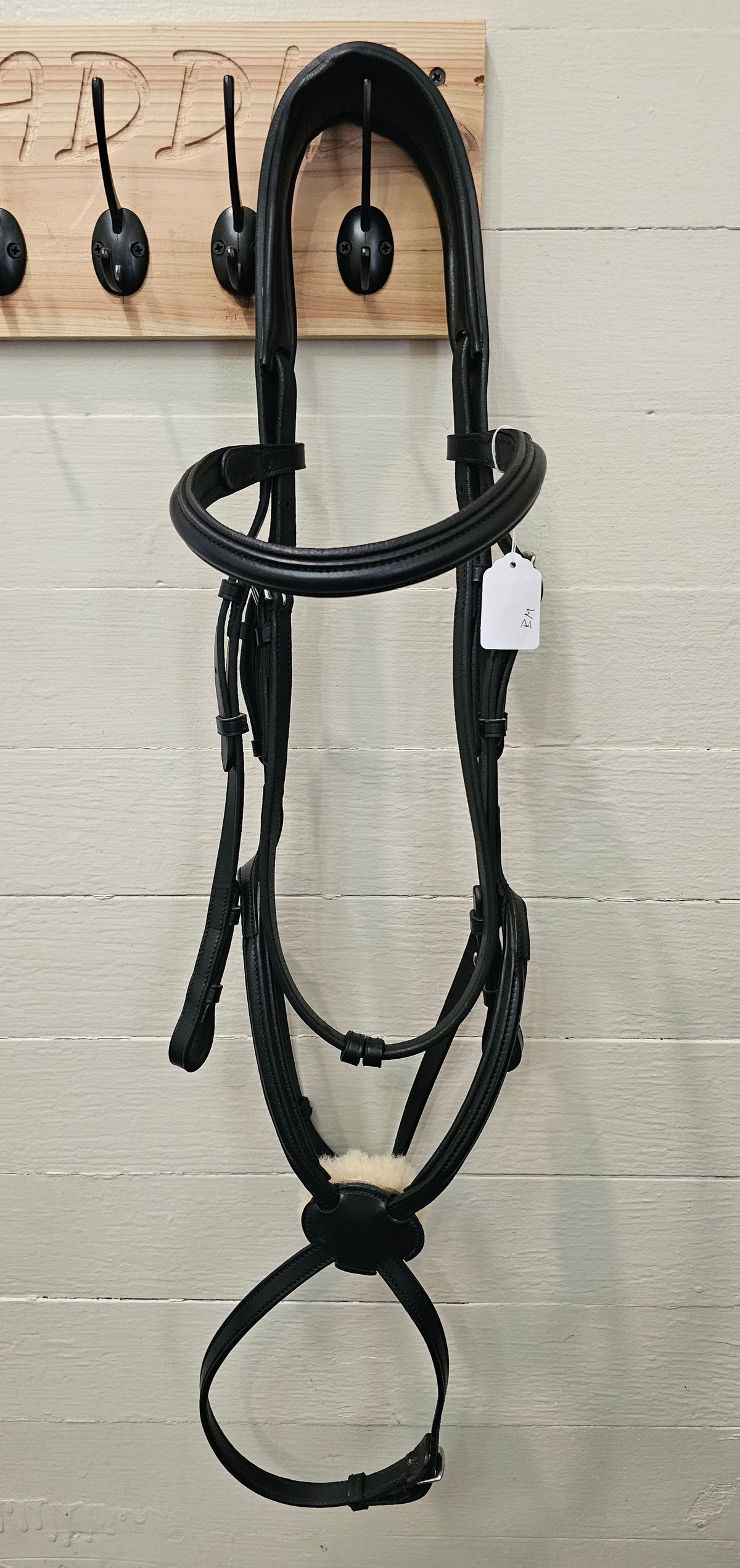 Horze Full black leather bridle