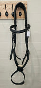 Horze Full black leather bridle