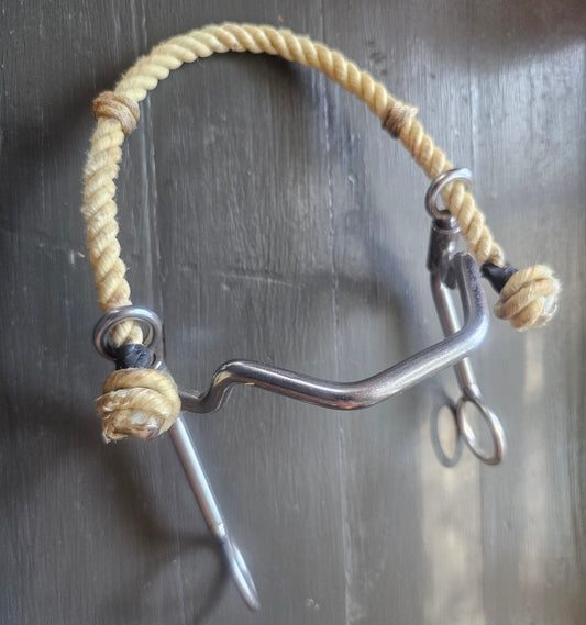 Hackamore rope noseband
