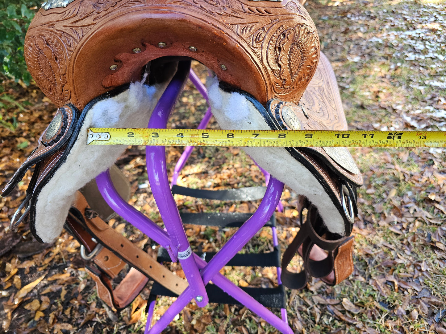 14" McCoy Trail Saddle With Silver Accents
