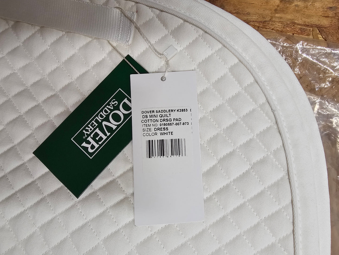 NEW with tags Dover Dressage Saddle Pad with silver piping