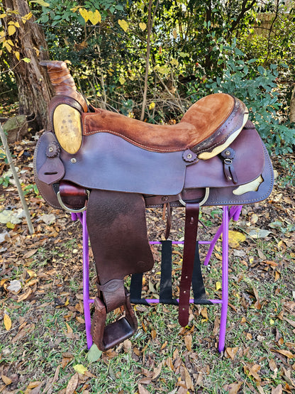 18" Sonny Burt Western Roping Saddle FQHB