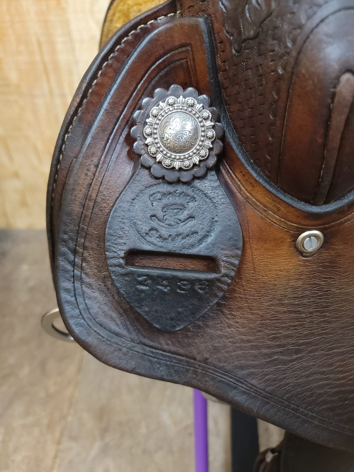 15" Rocking R Reining Saddle FQHB used