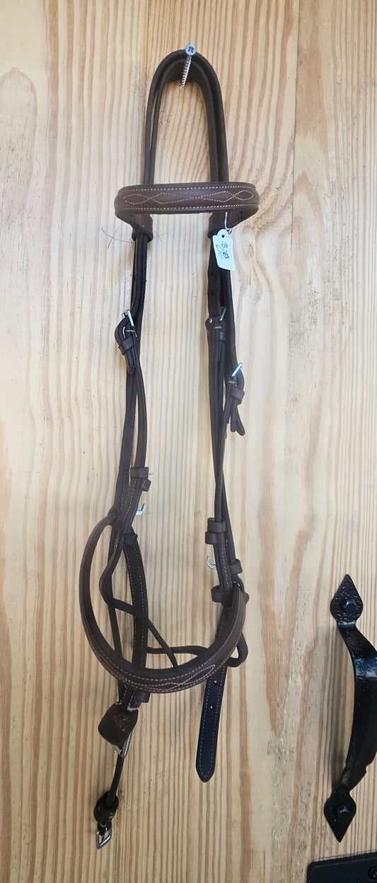 Cob Brown fancy stitched bridle