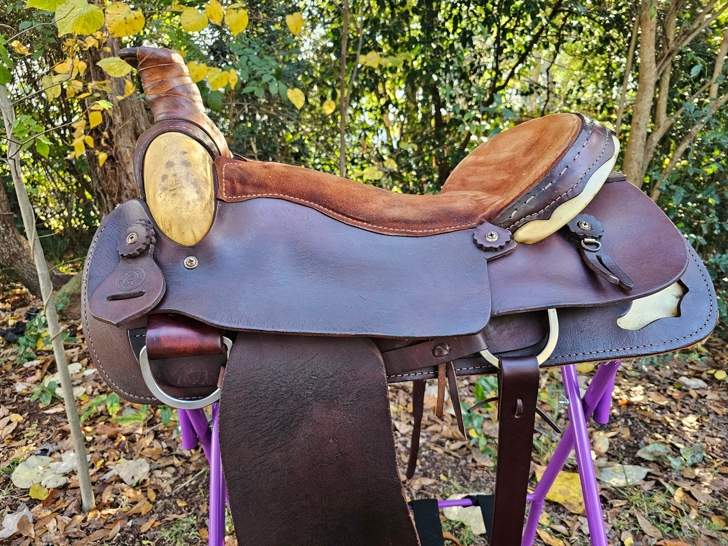 18" Sonny Burt Western Roping Saddle FQHB
