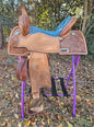 15" Circle Y "Maisie" Freedom Fit Barrel Saddle EXTRA PADDING!