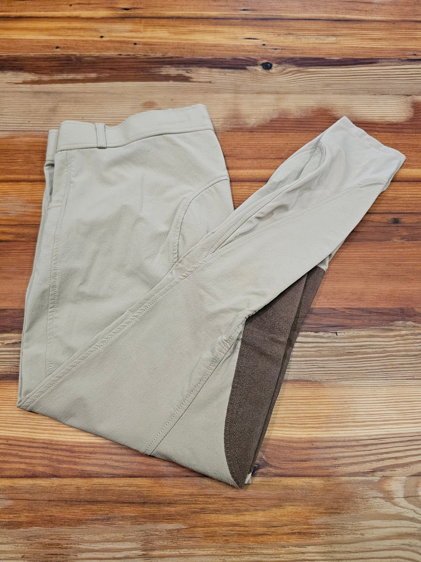HKM Alos Hunter Tan Knee Patch Riding Breeches EU 42