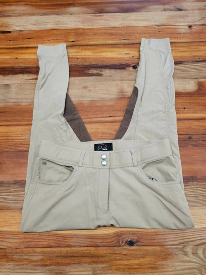 HKM Alos Hunter Tan Knee Patch Riding Breeches EU 42