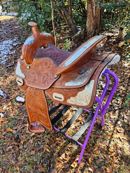 14" McCoy Trail Saddle With Silver Accents