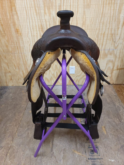 15" Rocking R Reining Saddle FQHB used