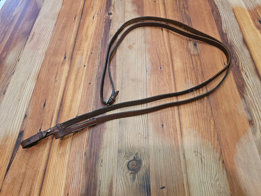 54" Enlish reins plain chestnut