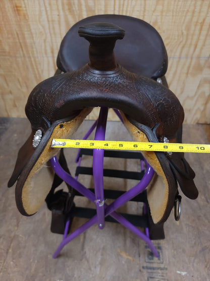 15" Rocking R Reining Saddle FQHB used