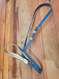 Blue Nylon padded Noseband Cavesson Cob size