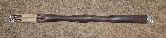 54" English contoured leather girth used like new
