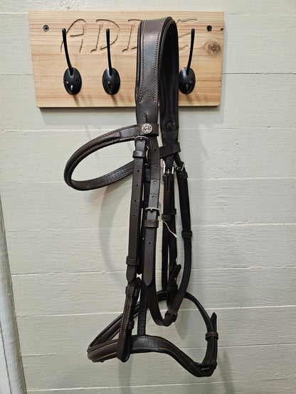 HDR fancy stitched raised hunter headstall